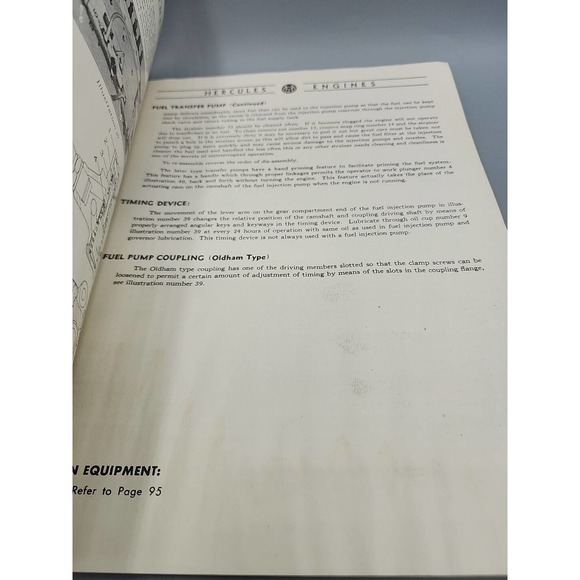 1940s Hercules Motor Description & Maintenance Various Diesel Types Manual - Picture 6 of 13